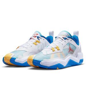 NEW Air Jordan Westbrook One Take 4- White/Chile Red-Lagoon Pulse (DO7193 164)